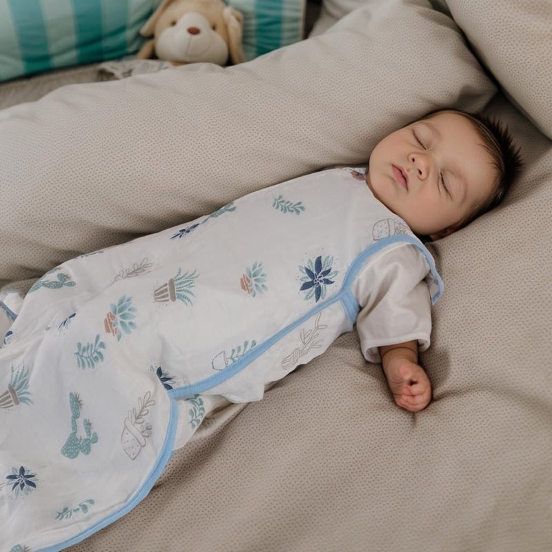 BLOOMSTAR Baby Sleeping Sack Muslin 0.5 tog Cotton 3-12 Months Summer Lightweight Toddler Wearable Blanket Sleeping Bag Thin Breathable Soft Infant Sleeper Sack 6-12M - Image 3
